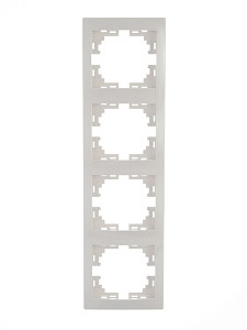 Рамка 4-местная вертикальная Lezard Mira 701-0200-154
