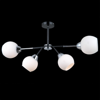 Люстра на штанге Illumico IL0715-4CSQ-24 BK CR LIBRA 4670₽