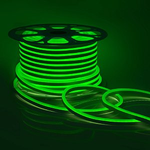 Светодиодный неон мини Apeyron 220В 6Вт/м smd2835 108д/м IP65 150Лм/м 50м зеленый 10-84