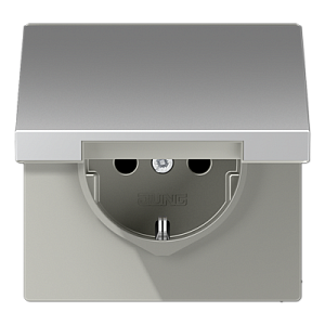 Розетка штепсельная Schuko Jung AL1520NKL