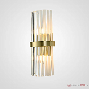 Бра ImperiumLoft Clear Glass Gold metal Wall Lamp 147727-22