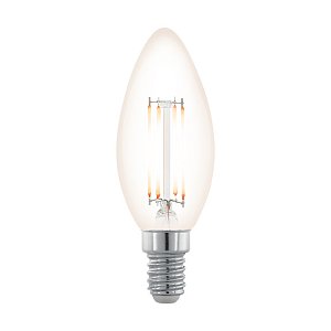 Лампа светодиодная филаментная диммируемая Eglo E14 3,5W 2200К прозрачная 11708