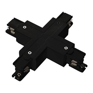 Коннектор X-образный Ideal Lux Link Trim X-Connector Black