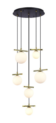 Каскадная люстра iLamp Golden 2134-6D BRMBK 30290₽