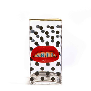 Ваза Shit Pois Big Seletti Toiletpaper Glass Vase 14150