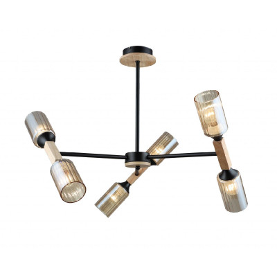 Люстра на штанге IMEX MD5495-6-S-BKWOOD 3990₽