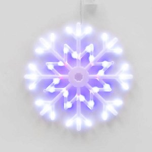 Подвесной светодиодный светильник «Снежинка » (UL-00001403) Uniel ULD-H4040-048/DTA MULTI IP20 SNOWFLAKE