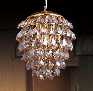 Подвесной светильник Crystal Lux Charme SP3+3 LED Gold/Amber