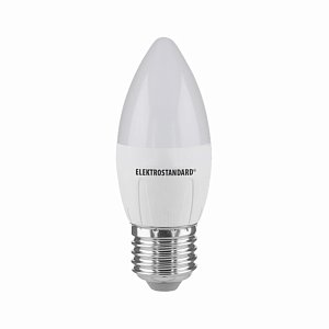 Лампа светодиодная Elektrostandard E27 6W 6500K свеча матовая 4690389056413