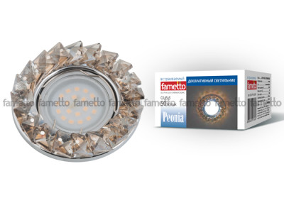 Встраиваемый светильник Fametto Peonia DLS-P116 GU53 CHROMECOGNAC 57₽
