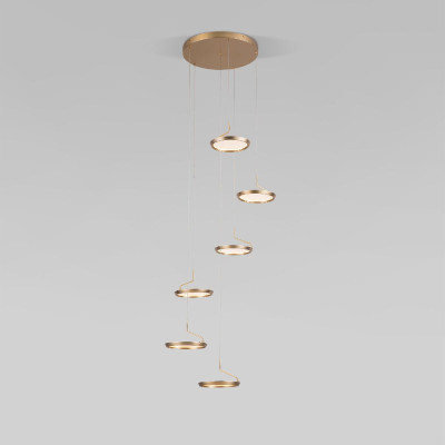 Каскадная люстра Eurosvet Crespella 900346 золото a069295 101900₽