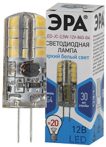 Лампа светодиодная Эра G4 2,5W 4000K LED JC-2,5W-12V-840-G4 Б0033192