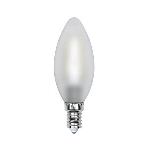 Лампа светодиодная филаментная (UL-00000305) Uniel E14 6W 3000K матовая LED-C35-6W/WW/E14/FR PLS02WH