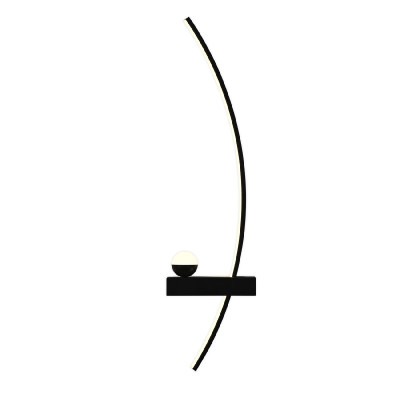 Настенный светильник Escada Ray 102202LED Black R 2790₽