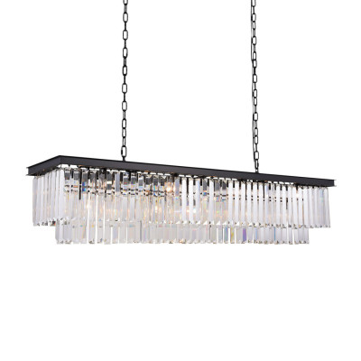 Подвесная люстра Delight Collection 1920s Odeon KR0387P-12CP blackfrost 131490₽