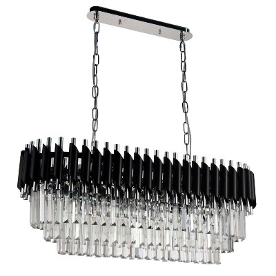 Подвесная люстра Natali Kovaltseva DARIAN 760178C CHROME BLACK 29228₽