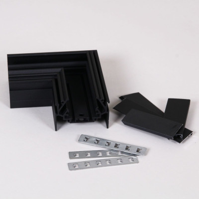 Магнитный шинопровод для натяжных потолков гарпун Reluce RL 06301 corner connector BK 1415₽