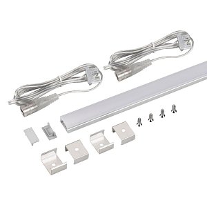 Набор для светодиодной подсветки Arlight ARL-KIT-SLIM-FC 24V Warm3000 (14 W/m, IP20, 2m) (Алюминий+пластик) 053439