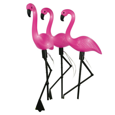Садовый светильник на солнечной батарее 3 шт Uniel USL-S-833PM530 FLAMINGO SET3 UL-00012698 880₽
