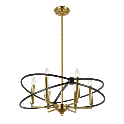 Люстра на штанге Indigo Trionfo 100206R Black V000487 16110₽