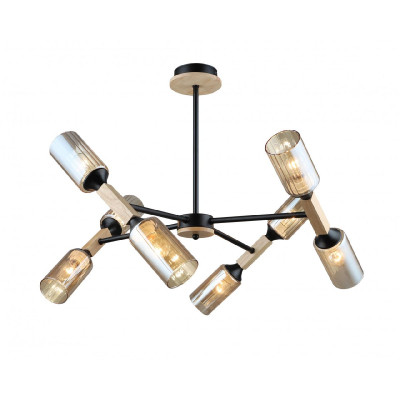 Люстра на штанге IMEX MD5495-8-S-BKWOOD 4990₽