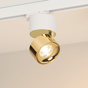 Трековый трехфазный светильник Arlight SP-PLURIO-TRACK-4TR-R77-9W Warm3000 (WH-BRS, 36 deg, 230V) (IP20 Металл) 038114