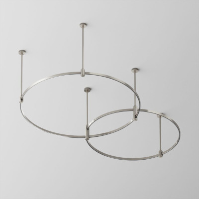 Основание Medium круглое двухуровневое на жестких подвесах для трековых светильников Maytoni Technical Flarity TFC-Flar-M01-PT 62730₽