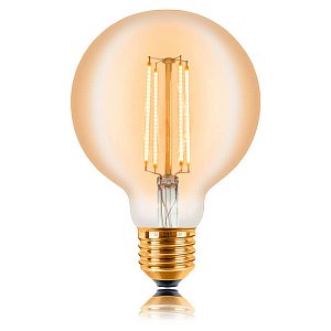Лампа светодиодная филаментная Sun Lumen E27 4W 2200K золотая 057-318
