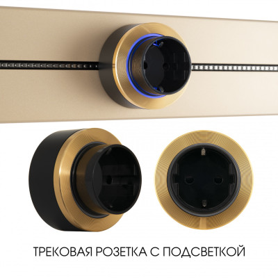 Трековая розетка Arte Milano Am-track-sockets-39 397952TSES Gold 1528₽