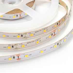 Светодиодная лента Apeyron Стандарт 12В 2835 9,6Вт/м 3000К 5м IP20 00-54