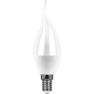 Лампа светодиодная Feron E14 13W 6400K свеча на ветру матовая SBC3713 55175