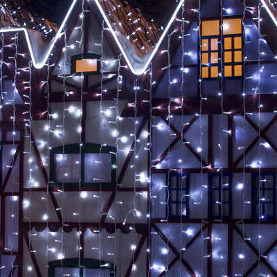 Светодиодный занавес Eurosvet 200-101 белый 23м IP65 7930₽