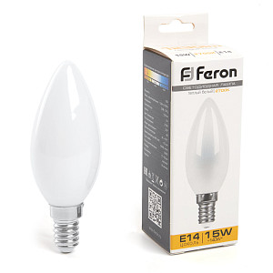 Лампа светодиодная Feron LB-717 Свеча E14 15W 2700K 38255
