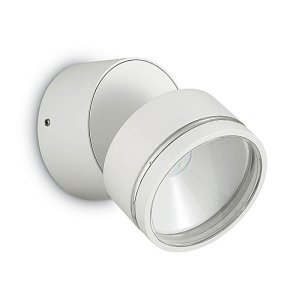 Уличный настенный светодиодный светильник Ideal Lux Omega Round AP1 Bianco 172538
