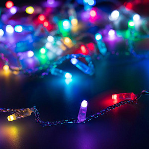 Светодиодная Гирлянда Ardecoled ARD-STRING-CLASSIC-20000-CLEAR-200LED-SYNC RGB (230V, 13W, RF ПДУ, 4000) (IP65) 064843
