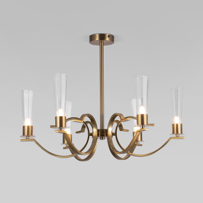 Люстра на штанге Eurosvet Rosher 601416 латунь a060331 6240₽