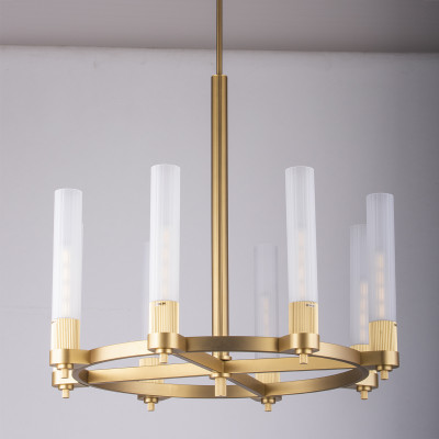 Люстра на штанге DeLight Collection MD2314-8A antique brass 111250₽