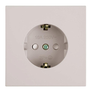 Розетка 1-местная с защитной шторкой с/з (механизм) Stekker Мия 250В 16А RST16-3110-08 пудровый жемчуг 50484