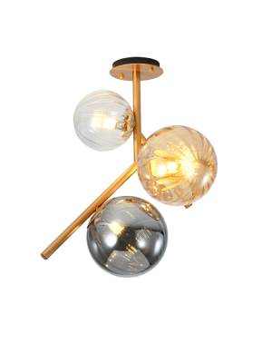 Люстра на штанге Elvan LU-99323R-E14-BrClAmbSm 5900₽