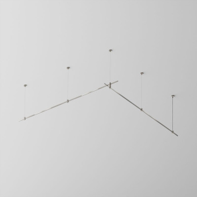 Основание двухуровневое на тросовых подвесах Hang для трековых светильников Maytoni Technical Flarity TFC-Flar-H06-PT 38930₽