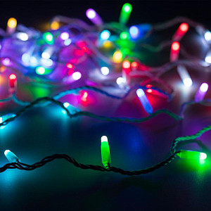 Светодиодная Гирлянда Ardecoled ARD-STRING-CLASSIC-20000-WHITE-200LED-MILK-SYNC RGB (230V, 13W, RF ПДУ, 3000) (IP65) 064840