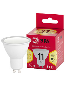 Лампа светодиодная Эра GU10 11W 2700K LED MR16-11W-827-GU10 R Б0056065