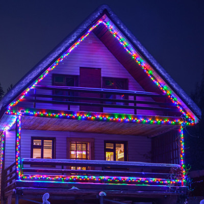 Светодиодная нить Eurosvet 400-102 мульти с эффектом мерцания 20м IP65 3070₽