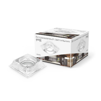 Встраиваемый светильник Gauss Glass CR053 100₽