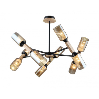 Люстра на штанге IMEX MD5495-10-S-BKWOOD 5990₽