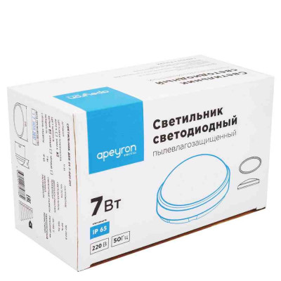 Настенно-потолочный светильник Apeyron ДББ 01-7-001-011 11-91бел 461₽