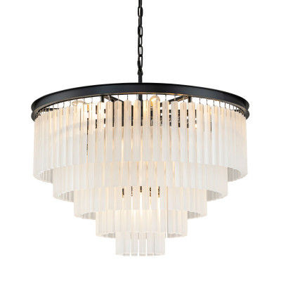 Подвесная люстра Delight Collection 1920s Odeon KR0387P-10A blackfrost 172630₽