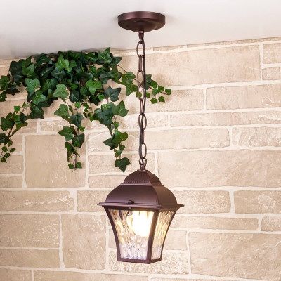 Уличный подвесной cветильник Elektrostandard Apus H шоколад GL 1009H 4690389134173 3460₽