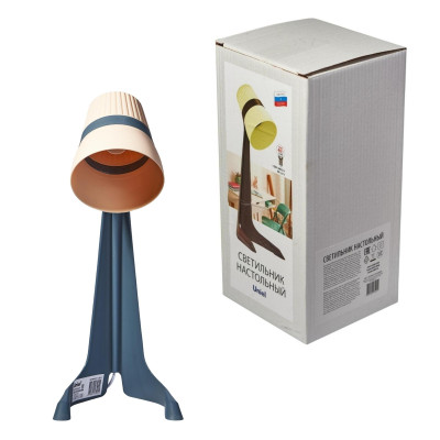 Настольная лампа Uniel ULO-K22 DE14A BLACKCREAM 397₽