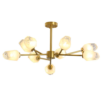 Люстра на штанге Delight Collection KM1245P-9 brass 58690₽